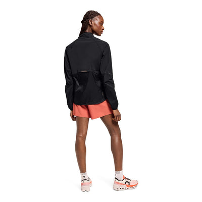 On Running Women's Weather Jacket - BlackToe Running#colour_black