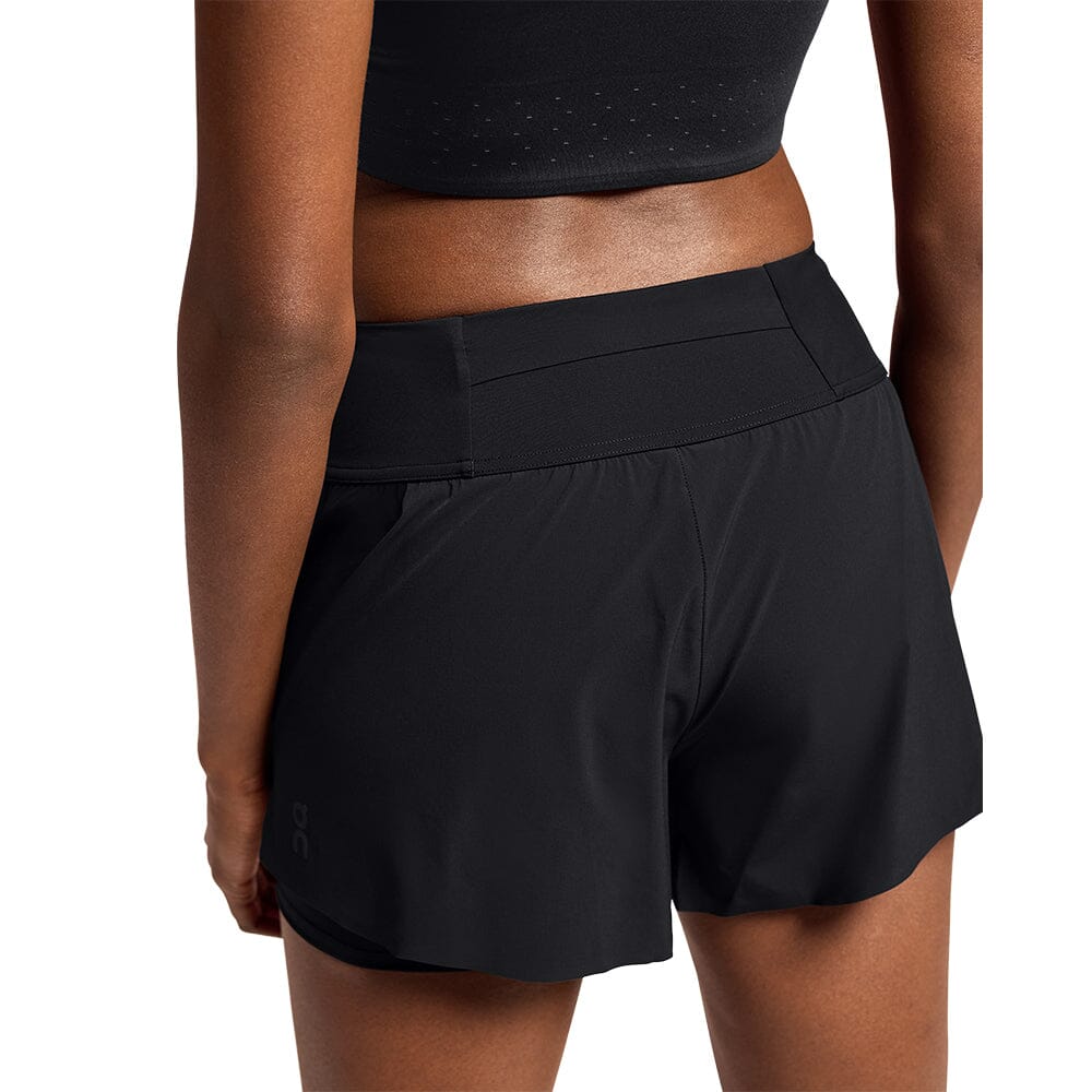 On Women's Running Shorts - BlackToe Running#colour_black