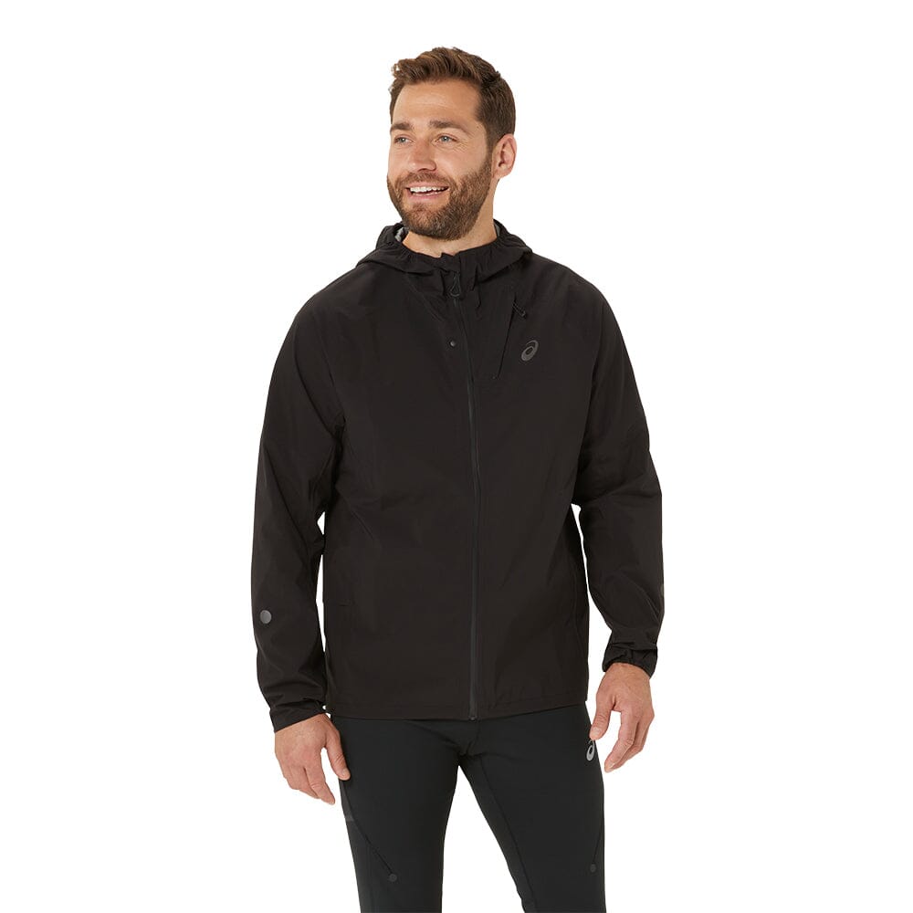 Asics Men's Metarun Waterproof Jacket - BlackToe Running#colour_black