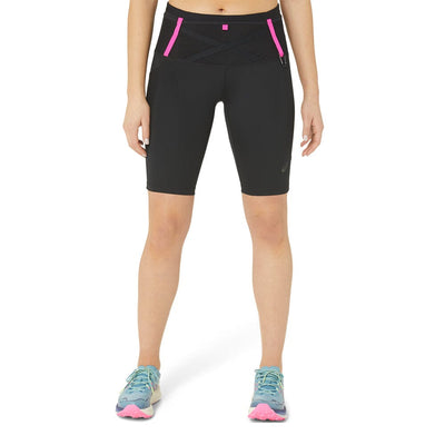 Asics Women's Fujitrail Sprinter Tights - BlackToe Running#colour_performance-black-pink-glo