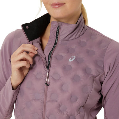 Asics Women's Road Winter Jacket - BlackToe Running#colour_dusty-mauve