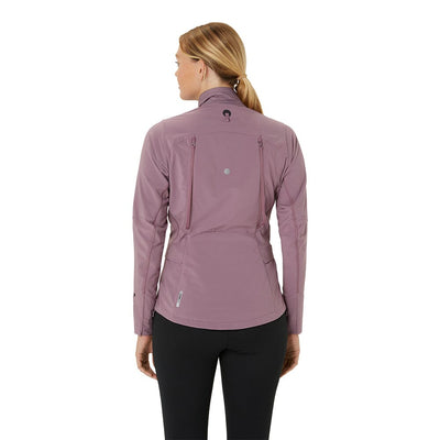 Asics Women's Road Winter Jacket - BlackToe Running#colour_dusty-mauve