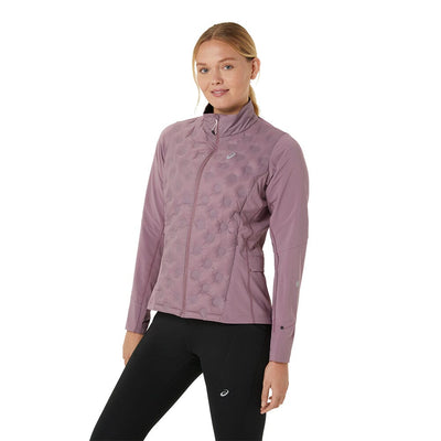 Asics Women's Road Winter Jacket - BlackToe Running#colour_dusty-mauve