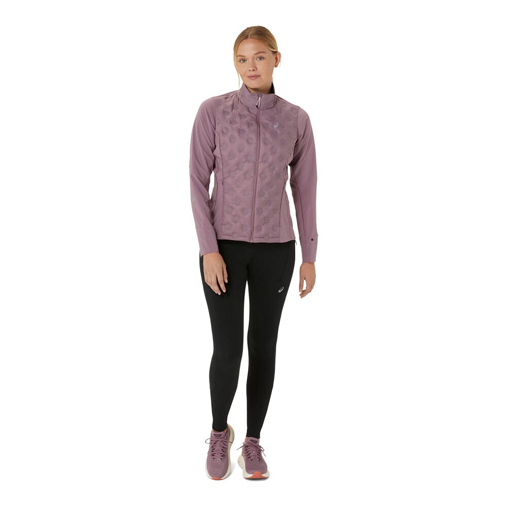 Asics Women's Road Winter Jacket - BlackToe Running#colour_dusty-mauve