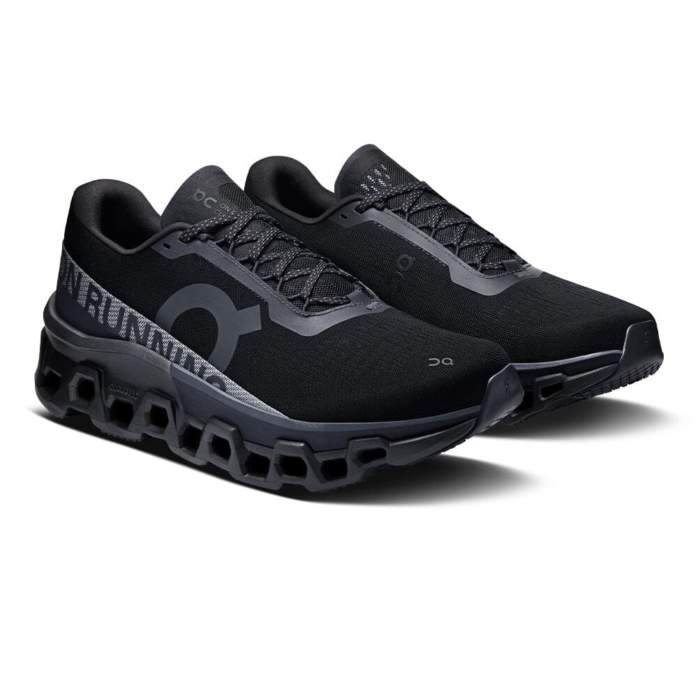 On Men's Cloudmonster 2 - BlackToe Running#colour_black-black