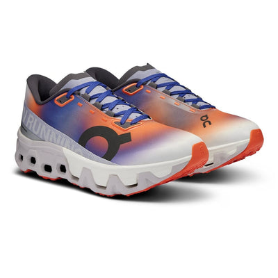 On Women's Cloudmonster Hyper - Prism Capsule - BlackToe Running#colour_flame-frost