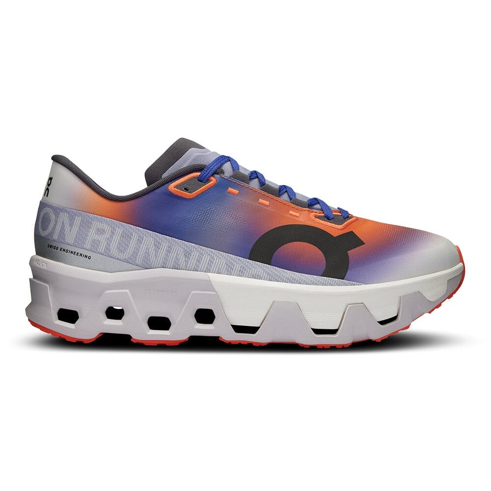 On Women's Cloudmonster Hyper - Prism Capsule - BlackToe Running#colour_flame-frost