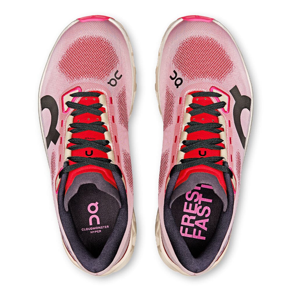 On Running Women's Cloudmonster Hyper - BlackToe Running#colour_red-cream