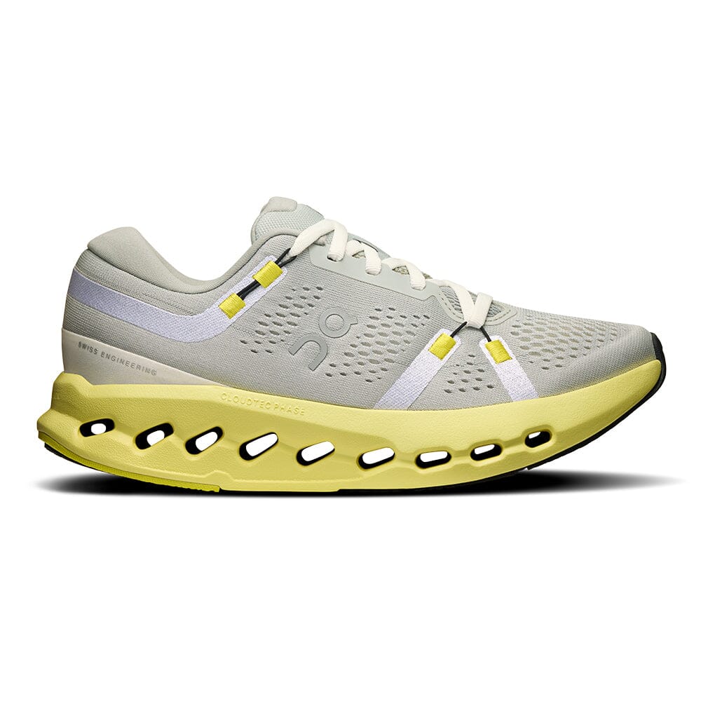 On Women's Cloudsurfer 2 - BlackToe Running#colour_glacier-limelight