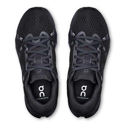 On Women's Cloudsurfer 2 - BlackToe Running#colour_black-black