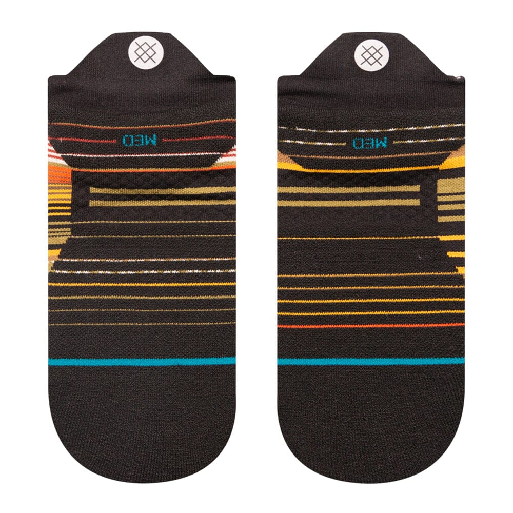 Stance Run Curren Light Tab Socks - BlackToe Running#colour_olive