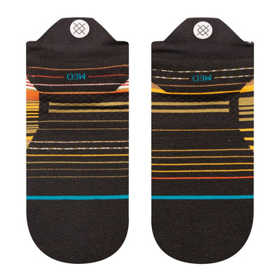 Stance Run Curren Light Tab Socks - BlackToe Running#colour_olive