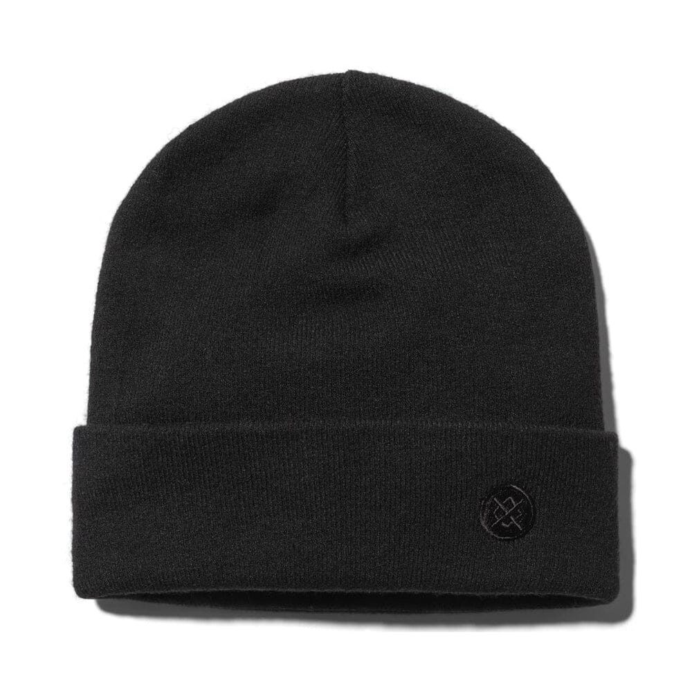 Stance Kama Merino Wool Beanie - BlackToe running#colour_black