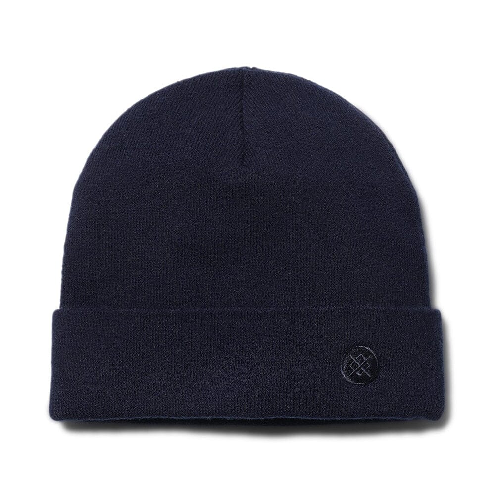 Stance Kama Merino Wool Beanie - BlackToe running#colour_navy