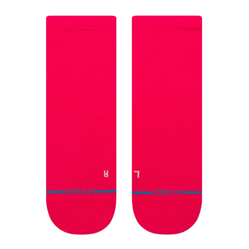 Stance Run Iconic Ultralight Quarter - BlackToe Running#colour_magenta