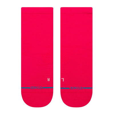 Stance Run Iconic Ultralight Quarter - BlackToe Running#colour_magenta