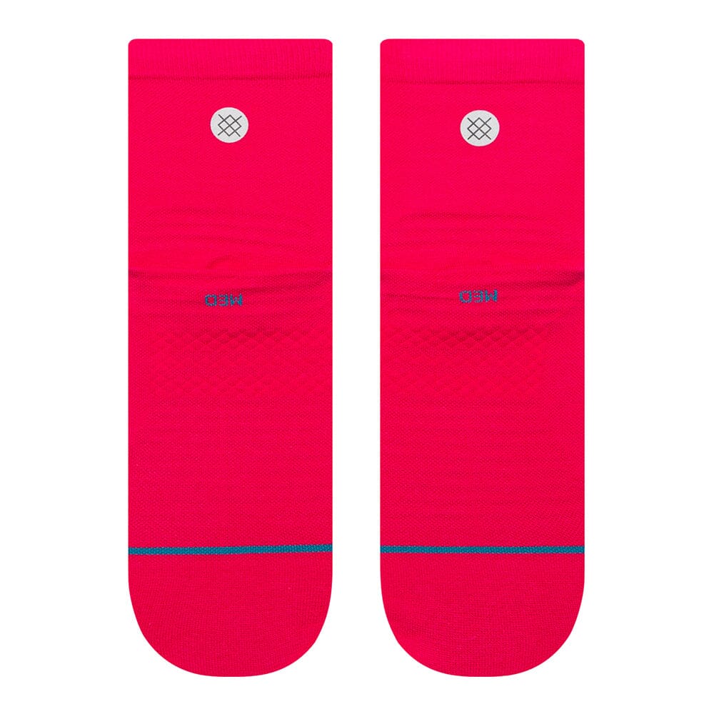 Stance Run Iconic Ultralight Quarter - BlackToe Running#colour_magenta