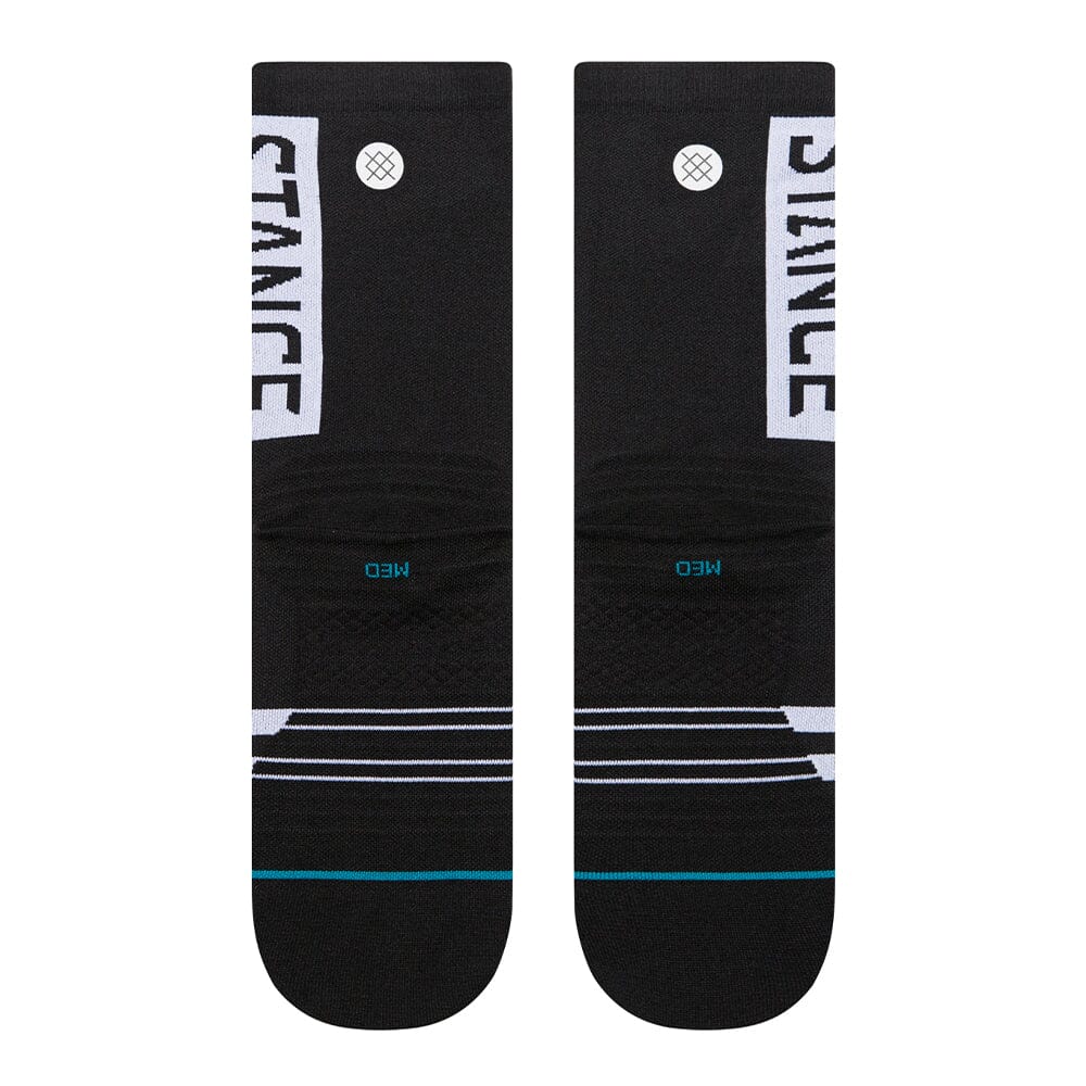 Stance Run OG Ultralight Crew Socks - BlackToe Running#colour_black