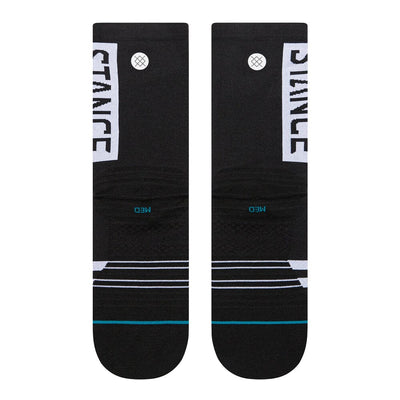 Stance Run OG Ultralight Crew Socks - BlackToe Running#colour_black