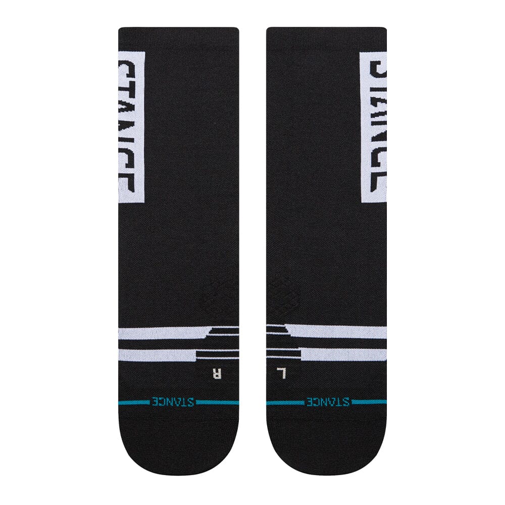 Stance Run OG Ultralight Crew Socks - BlackToe Running#colour_black