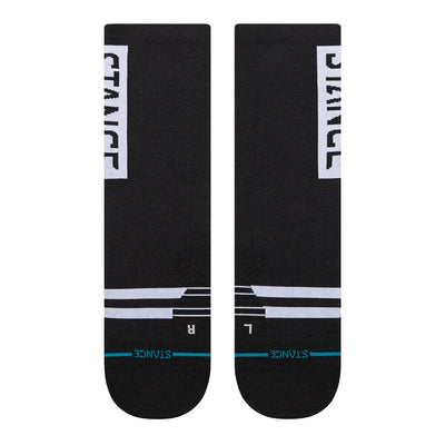 Stance Run OG Ultralight Crew Socks - BlackToe Running#colour_black