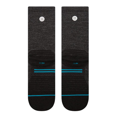 Stance Run Light Wool Crew Socks - BlackToe Running#colour_black