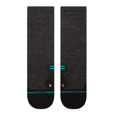 Stance Run Light Wool Crew Socks - BlackToe Running#colour_black