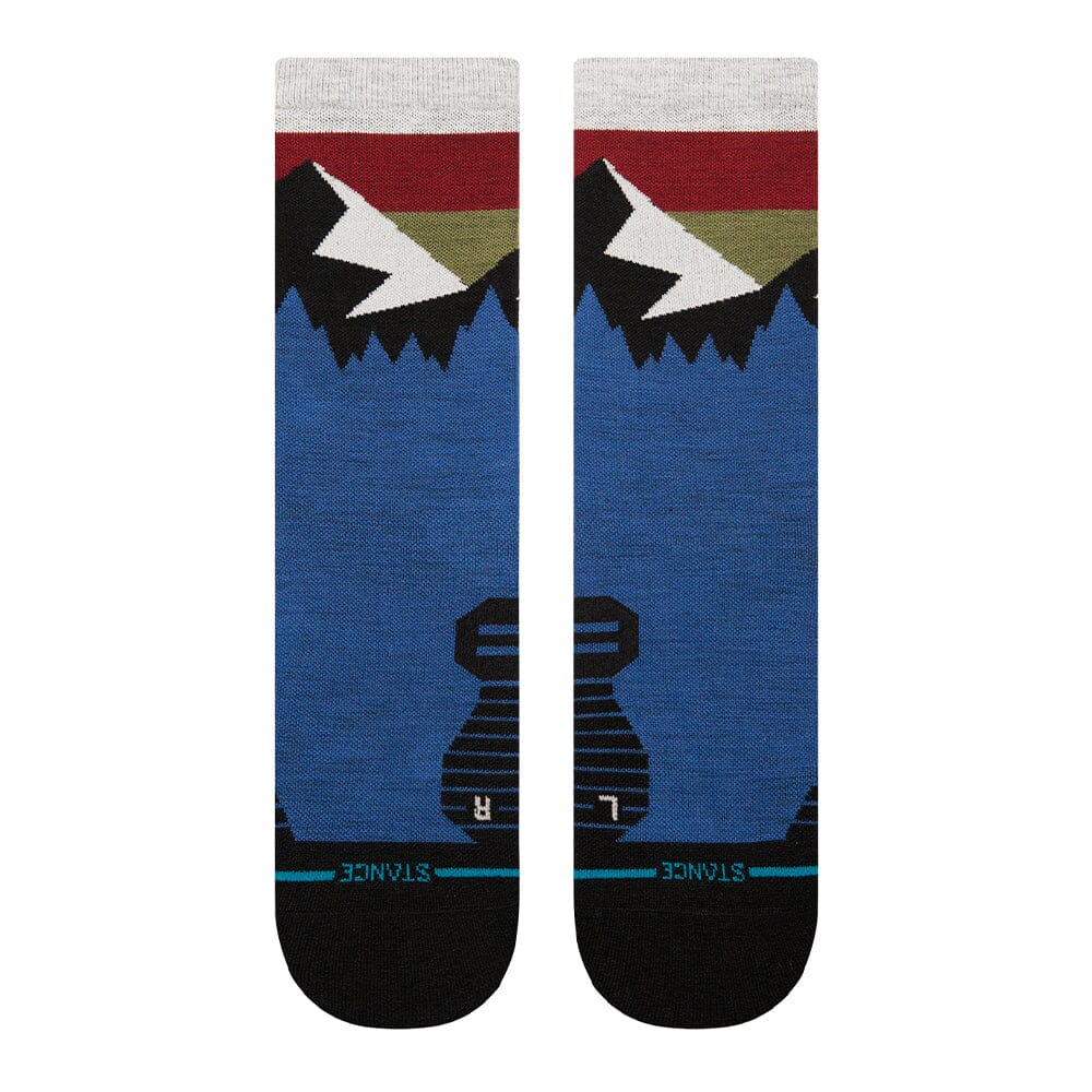 Stance Run Light Wool Crew Socks - BlackToe Running#colour_cobaltblue