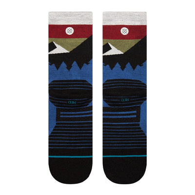 Stance Run Light Wool Crew Socks - BlackToe Running#colour_cobaltblue