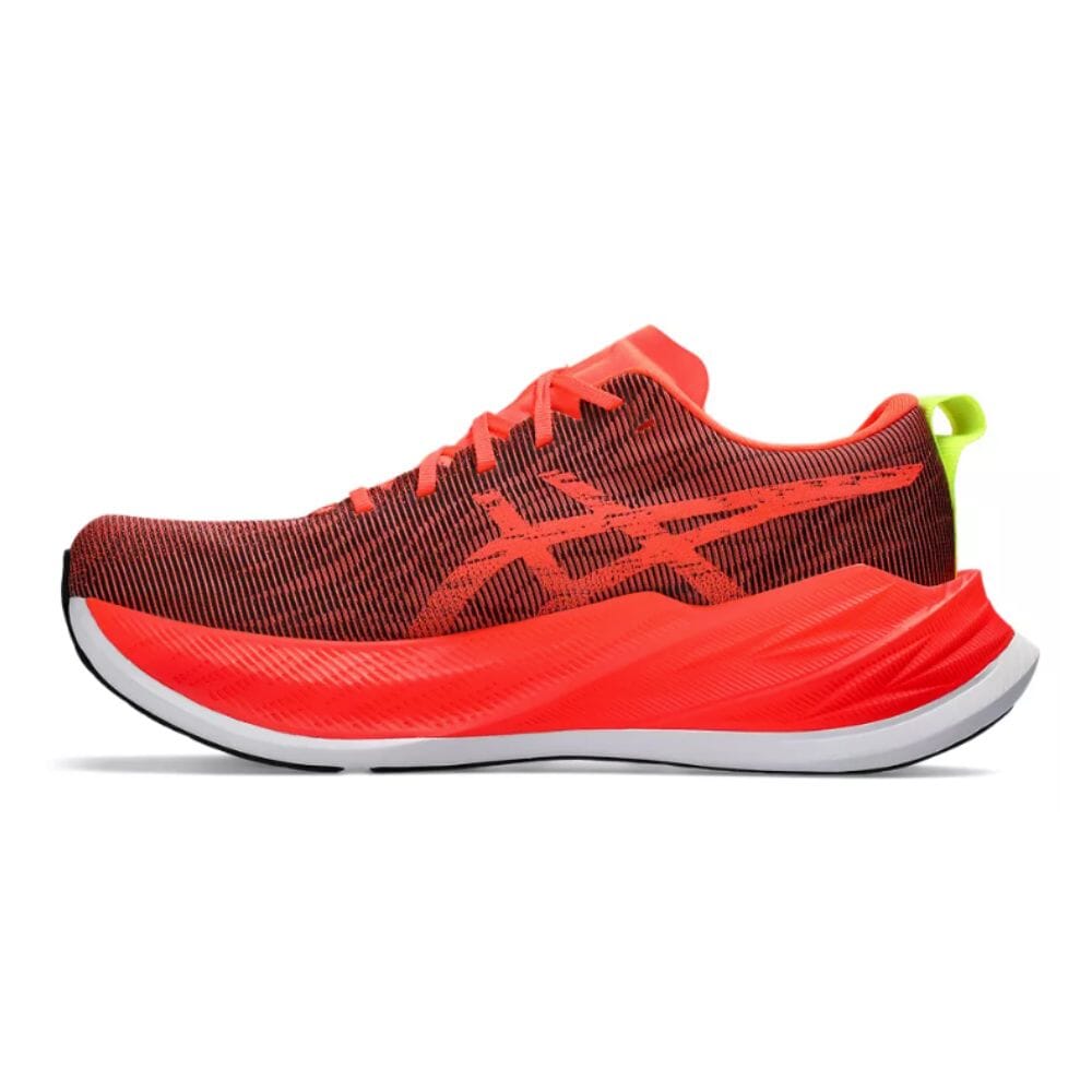 Asics Superblast Shoes - BlackToe Running#colour_sunrise-red-black