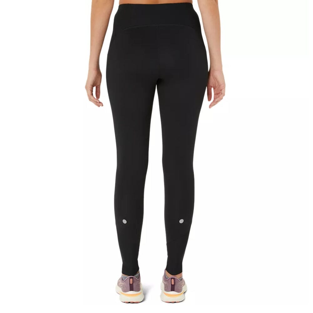 Asics Women's Road Winter High Waist Tight - BlackToe Running#colour_performance-black