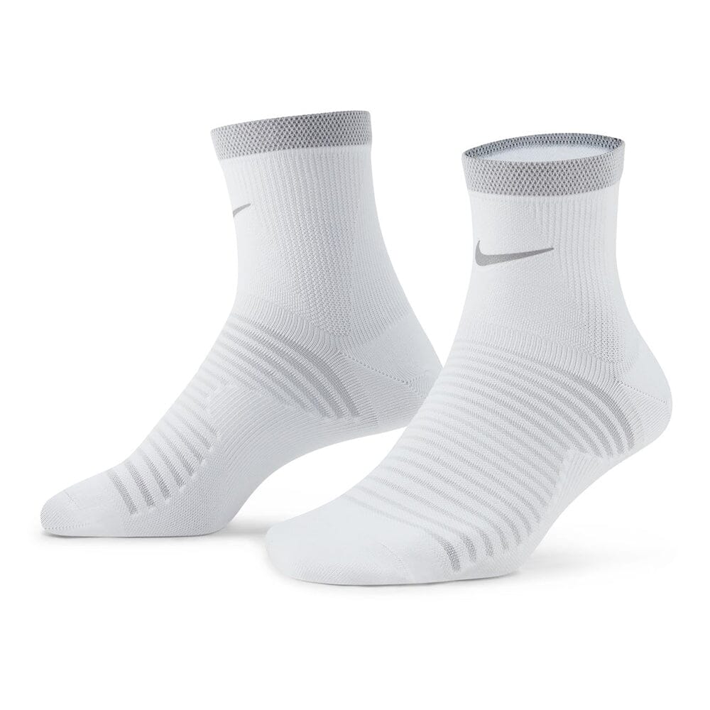 Nike Spark Lightweight Running Ankle Socks - BlackToe Running#colour_white