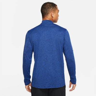 Nike Men's Element Half-Zip Running Top - BlackToe Running#colour_obsidian-game-royal