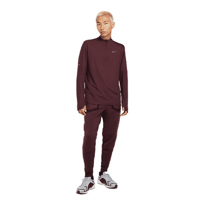 Nike Men's Element Half-Zip Running Top - BlackToe Running#colour_burgundy-crush