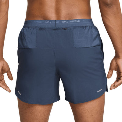 Nike Men's Dri-FIT Stride 5" Brief-Lined Running Shorts - BlackToe Running#colour_thunder-blue-black