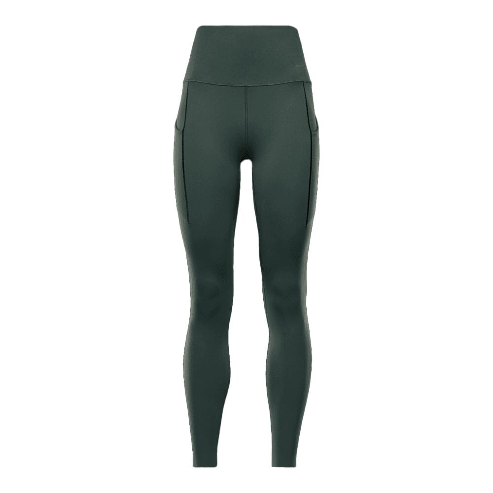 Nike Women's Universa 7/8 Leggings with Pockets - BlackToe Running#colour_vintage-green