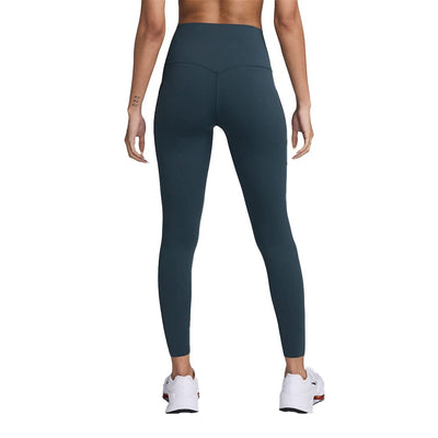 Nike Women's Universa 7/8 Leggings with Pockets - BlackToe Running#colour_armory-navy