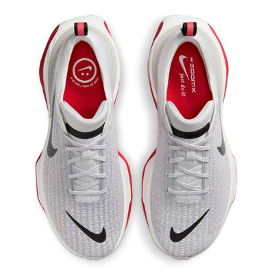 Nike Men's ZoomX Invincible Run Flyknit 3 - BlackToe Running#colour_white-black-fire-red-cement-grey