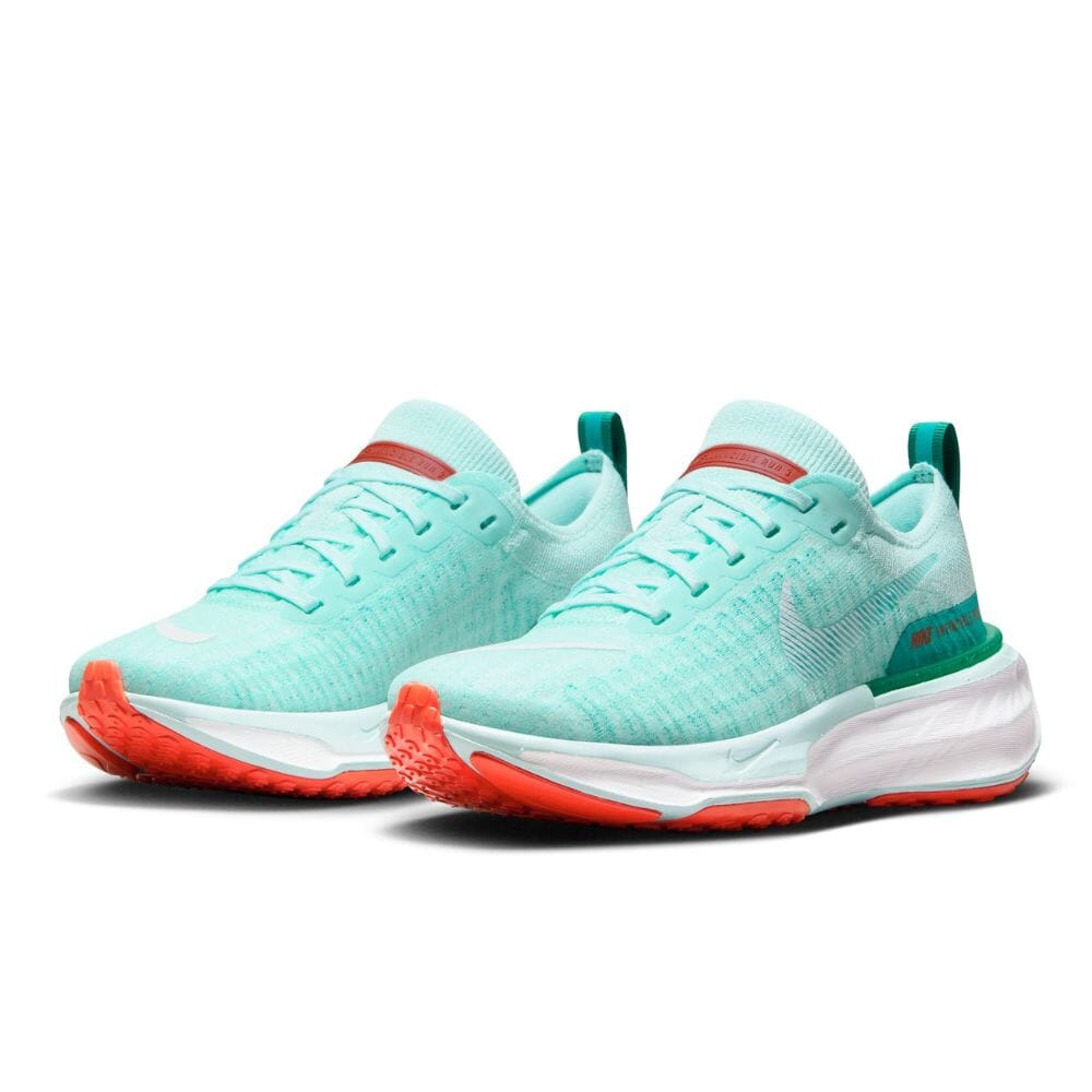 Nike Women's ZoomX Invincible Run Flyknit 3 - BlackToe Running#colour_jade-ice-white-clear-jade-malachite