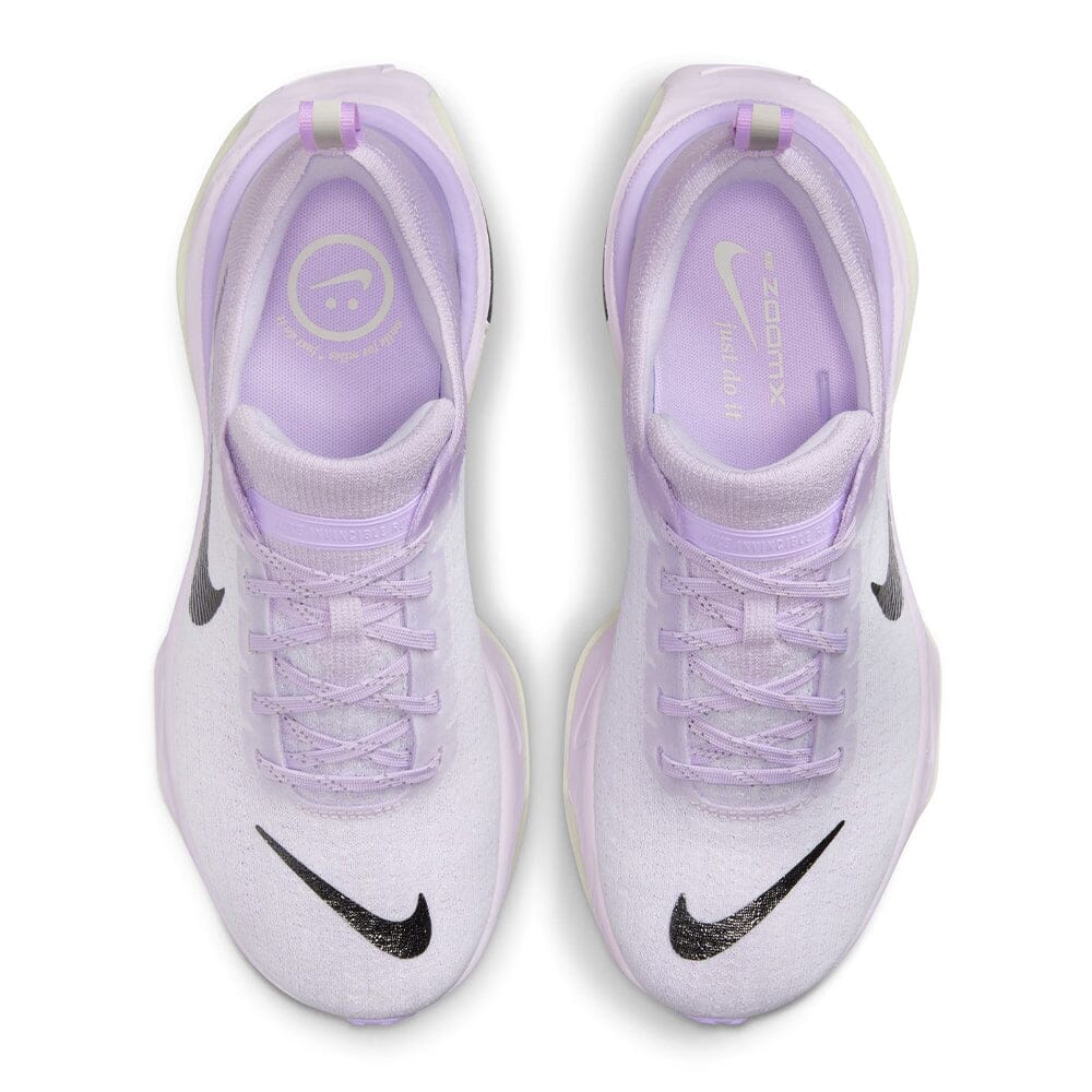 Nike Women's ZoomX Invincible Run Flyknit 3 - BlackToe Running#colour_barely-grape-black-lilac-bloom-sail