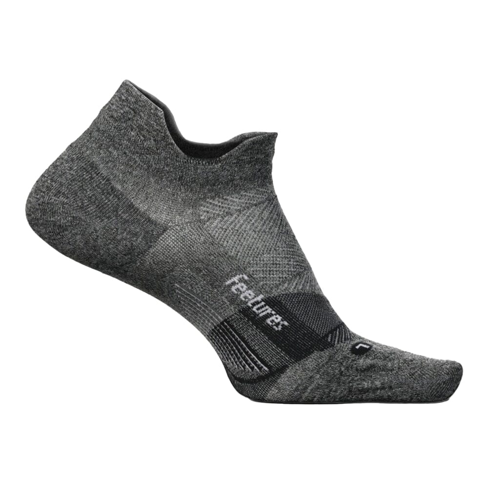 Feetures Elite Ultra Light No Show Tab Sock Accessories - BlackToe Running#colour_gray-black