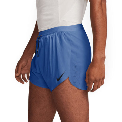 Nike Men's AeroSwift Dri-FIT ADV 4" Brief-Lined Running Shorts- BlackToe Running#colour_comet-blue-black