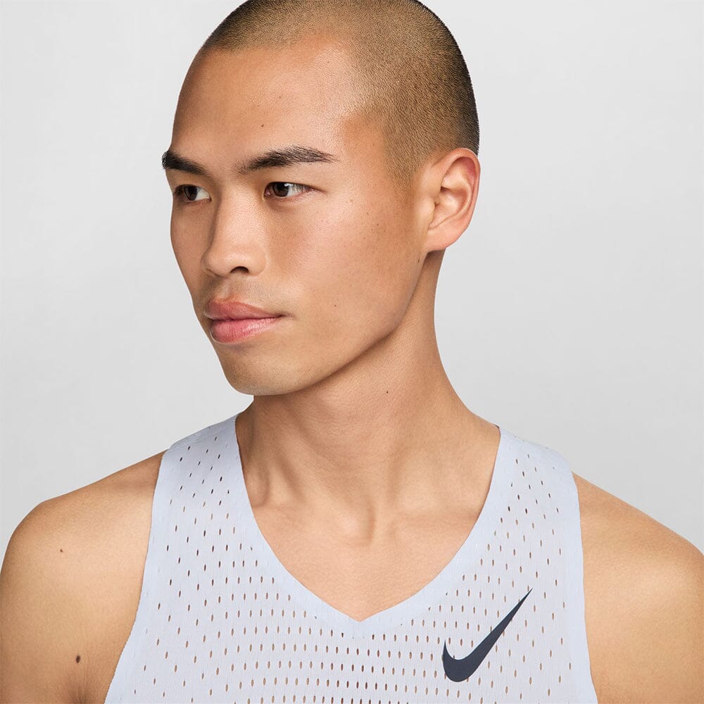 Nike Men's AeroSwift Dri-FIT ADV Running Singlet - BlackToe Running#colour_grey