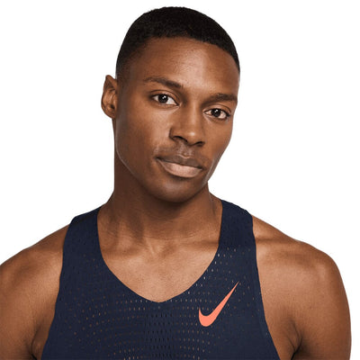 Nike Men's AeroSwift Dri-FIT ADV Running Singlet - BlackToe Running#colour_obsidian