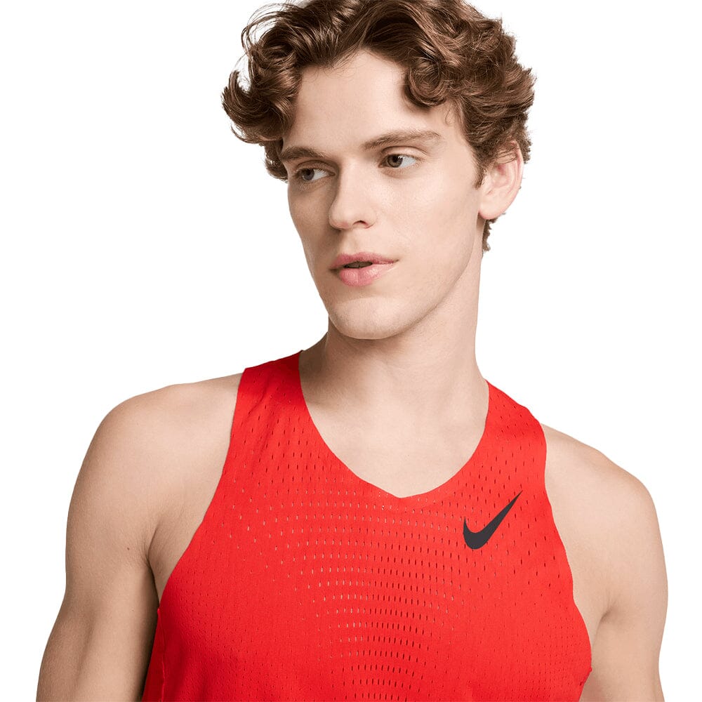 Nike Men's AeroSwift Dri-FIT ADV Running Singlet - BlackToe Running#colour_crimson