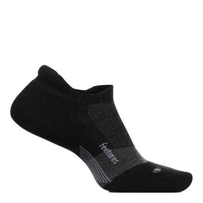 Feetures Merino 10 Ultra Light No Show Tab - BlackToe running#colour_charcoal