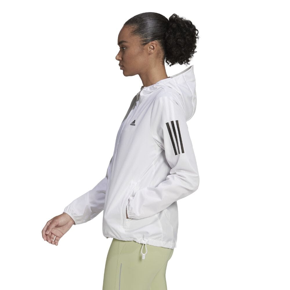 Adidas Women s Own the Run Hooded Windbreaker BlackToe Running Inc