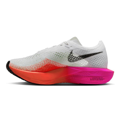 Nike Women's ZoomX Vaporfly Next% 3 - BlackToe Running#colour_white-black-bright-crimson-fierce-pink