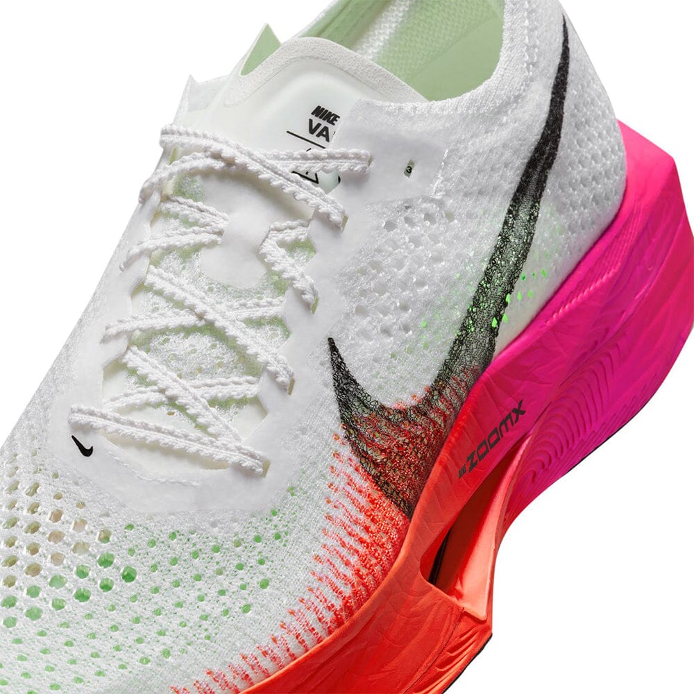 Nike Women's ZoomX Vaporfly Next% 3 - BlackToe Running#colour_white-black-bright-crimson-fierce-pink