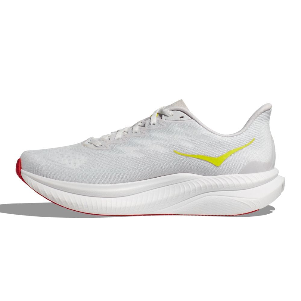 Hoka Men's Mach 6 Men's Shoes - BlackToe Running#colour_white-nimbus-cloud